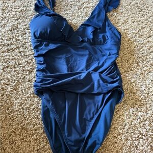 Bleu Rod Beattie Blue One Piece Swimsuit